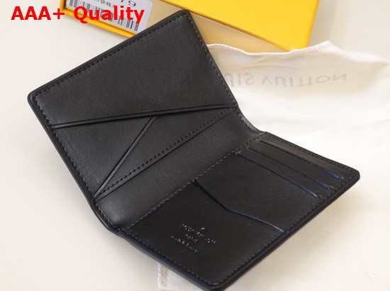 Louis Vuitton Pocket Organizer Black Grained Calf Leather M69979 Replica