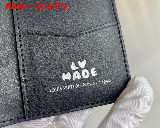 Louis Vuitton Pocket Organizer Black Monogram Denim and Taurillon Leather M81015 Replica