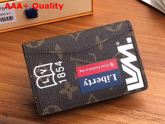 Louis Vuitton Pocket Organizer Monogram Canvas with Printed Stickers M67818 Replica