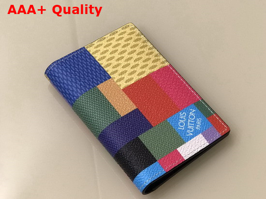 Louis Vuitton Pocket Organizer Multicolor Damier Graphite 3D Coated Canvas N60432 Replica