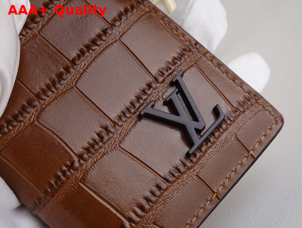 Louis Vuitton Pocket Organizer Tan Alligator Leather N81824 Replica