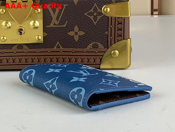 Louis Vuitton Pocket Organizer in Atlantic Blue Monogram Coated Canvas M82796 Replica