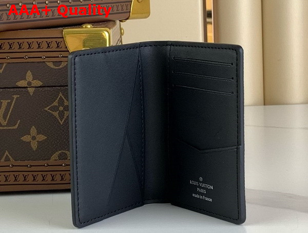 Louis Vuitton Pocket Organizer in Black Epi XL Cowhide Leather M83330 Replica