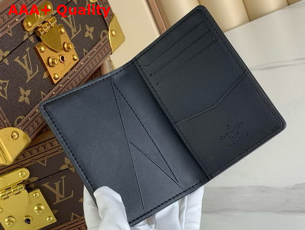 Louis Vuitton Pocket Organizer in Black Monogram Taurillon Leather M69044 Replica