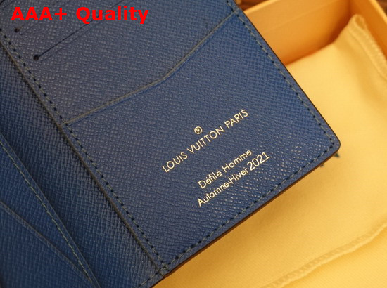 Louis Vuitton Pocket Organizer in Blue Vintage Monogram Canvas M80799 Replica