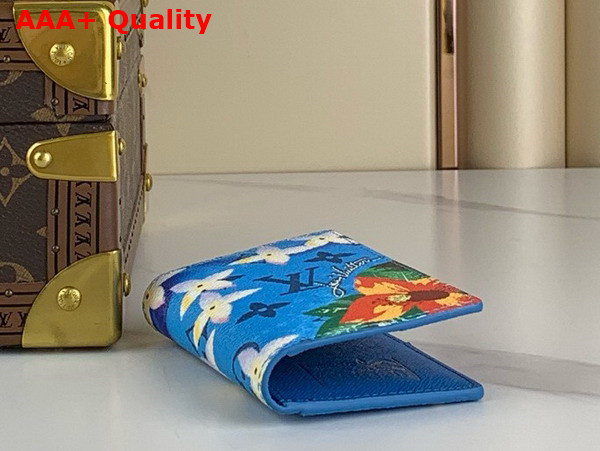 Louis Vuitton Pocket Organizer in Bright Blue Monogram Surfin Coated Canvas M83557 Replica