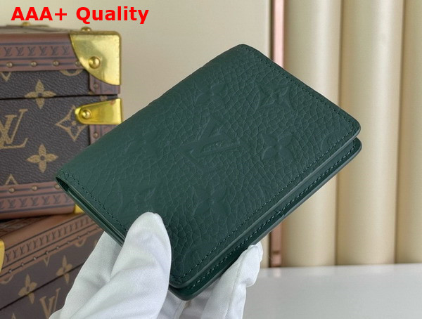 Louis Vuitton Pocket Organizer in Dark Green Monogram Taurillon Leather M83067 Replica