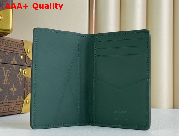 Louis Vuitton Pocket Organizer in Dark Green Monogram Taurillon Leather M83067 Replica