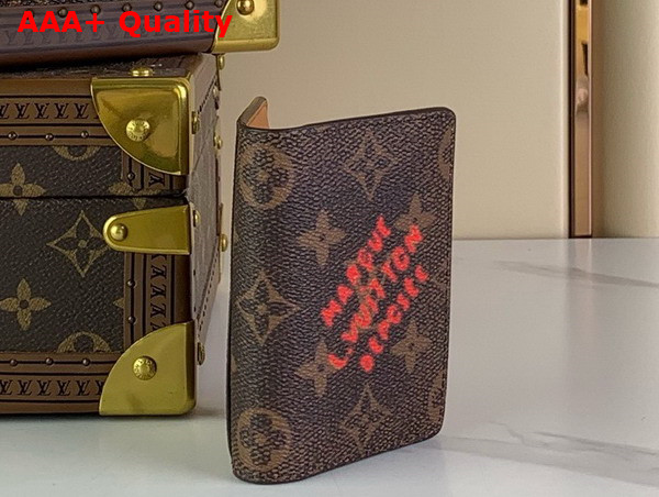 Louis Vuitton Pocket Organizer in Monogram Dust Coated Canvas M11631 Replica