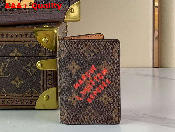 Louis Vuitton Pocket Organizer in Monogram Dust Coated Canvas M11631 Replica