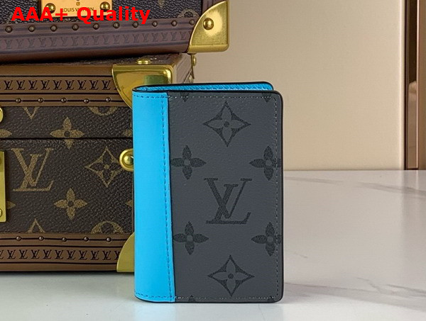 Louis Vuitton Pocket Organizer in Monogram Eclipse Reverse Canvas M11469 Replica