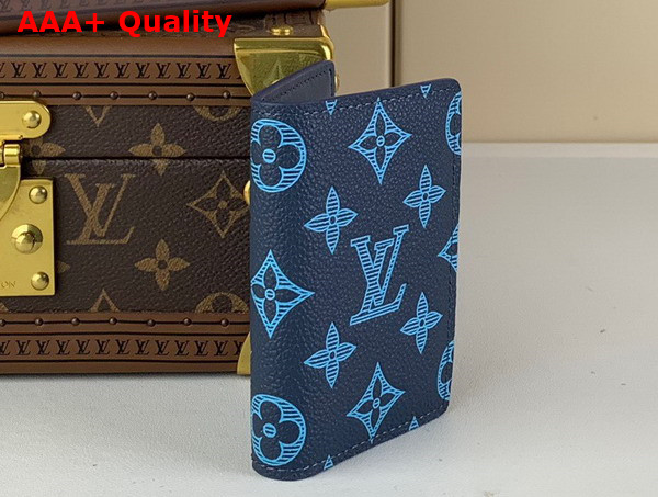 Louis Vuitton Pocket Organizer in Navy River Blue Calf Leather M82324 Replica