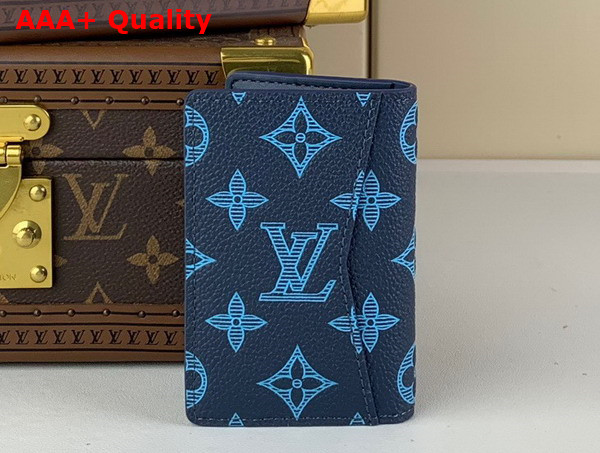 Louis Vuitton Pocket Organizer in Navy River Blue Calf Leather M82324 Replica