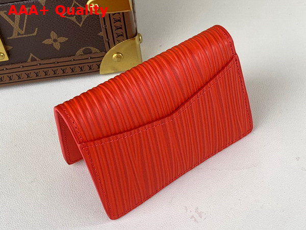 Louis Vuitton Pocket Organizer in Vermillion Red Epi XL Grained Leather M23696 Replica