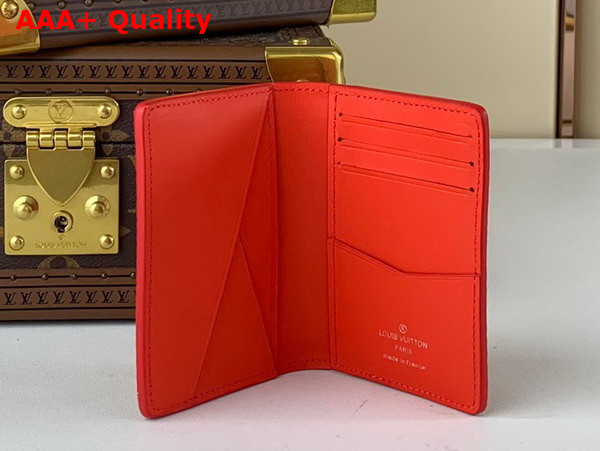 Louis Vuitton Pocket Organizer in Vermillion Red Epi XL Grained Leather M23696 Replica