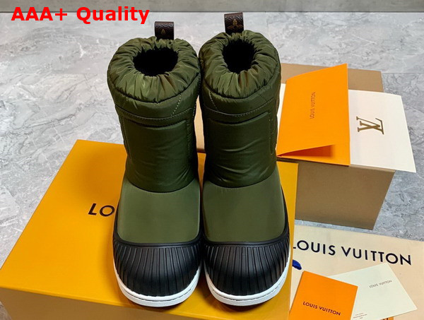 Louis Vuitton Polar Flat Half Boot in Khaki Replica