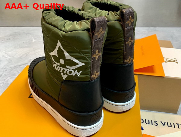 Louis Vuitton Polar Flat Half Boot in Khaki Replica