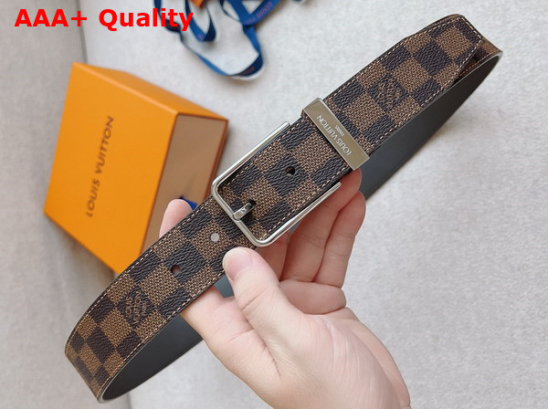 Louis Vuitton Pont Neuf 35mm Belt Damier Ebene Canvas Replica