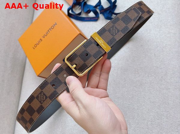 Louis Vuitton Pont Neuf 35mm Belt Damier Ebene Canvas Replica