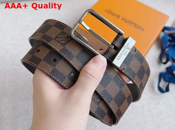 Louis Vuitton Pont Neuf 35mm Belt Damier Ebene Canvas Replica