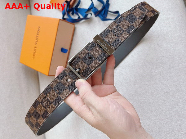 Louis Vuitton Pont Neuf 35mm Belt Damier Ebene Canvas Replica