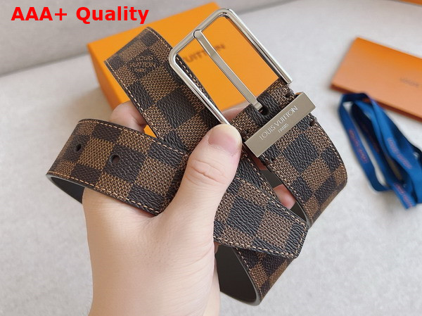 Louis Vuitton Pont Neuf 35mm Belt Damier Ebene Canvas Replica