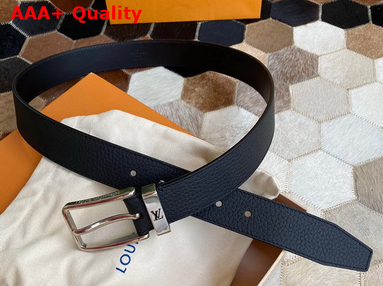 Louis Vuitton Pont Neuf 35mm Belt in Black Calfskin Replica