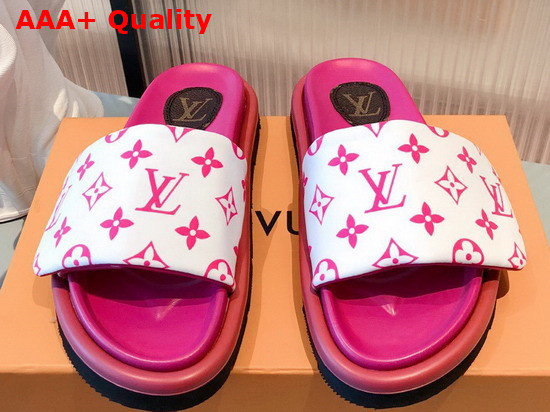 Louis Vuitton Pool Pillow Comfort Mule Pink Monogram Nylon Replica