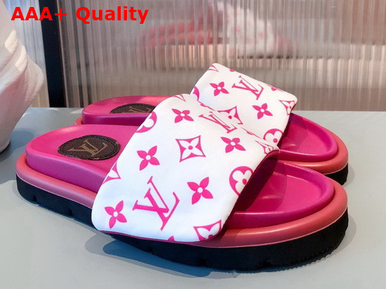 Louis Vuitton Pool Pillow Comfort Mule Pink Monogram Nylon Replica