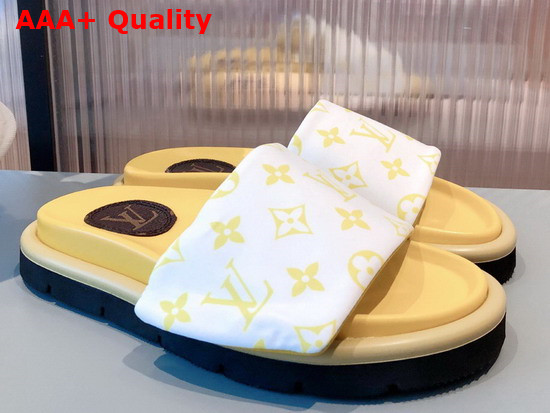 Louis Vuitton Pool Pillow Comfort Mule Yellow Monogram Nylon Replica