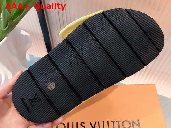 Louis Vuitton Pool Pillow Comfort Mule Yellow Monogram Nylon Replica