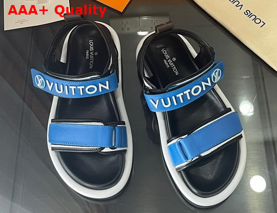 Louis Vuitton Pool Pillow Comfort Sandal Blue 1A9OCY Replica