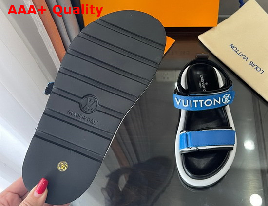 Louis Vuitton Pool Pillow Comfort Sandal Blue 1A9OCY Replica