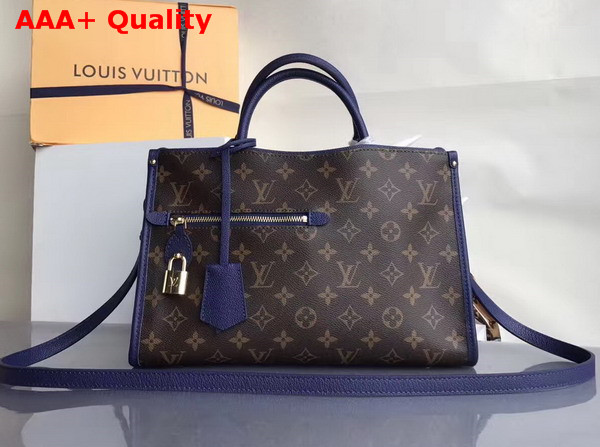 Louis Vuitton Popincourt PM Monogram Canvas and Marine Natural Leather Trim M43434 Replica