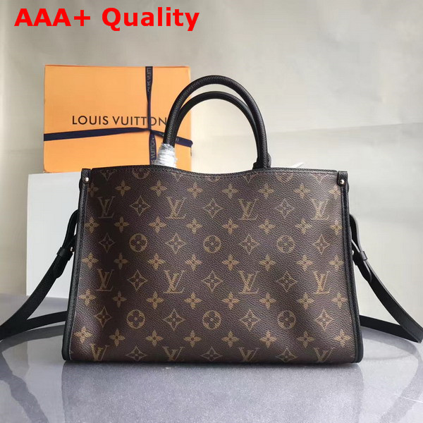 Louis Vuitton Popincourt PM Monogram Canvas and Natural Leather Trim Black Replica