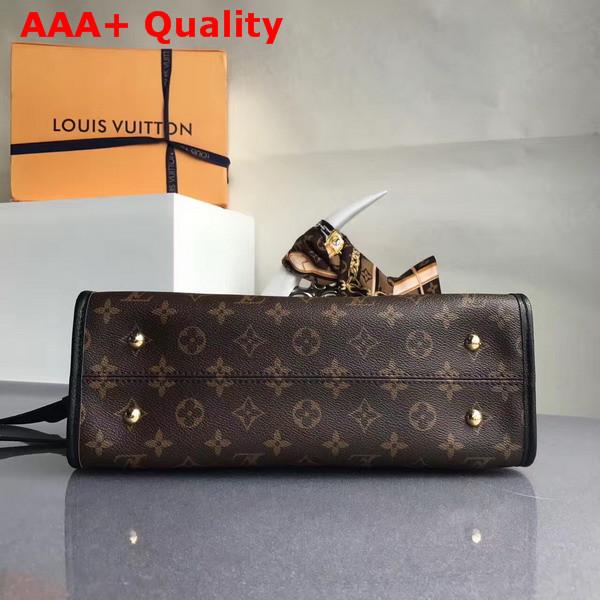 Louis Vuitton Popincourt PM Monogram Canvas and Natural Leather Trim Black Replica