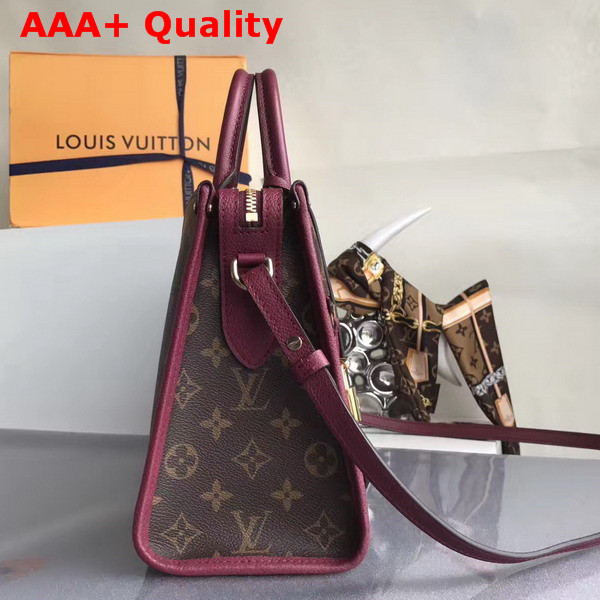 Louis Vuitton Popincourt PM Monogram Canvas and Natural Leather Trim Raisin M43462 Replica