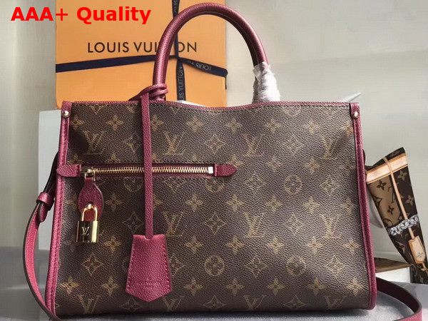 Louis Vuitton Popincourt PM Monogram Canvas and Natural Leather Trim Raisin M43462 Replica