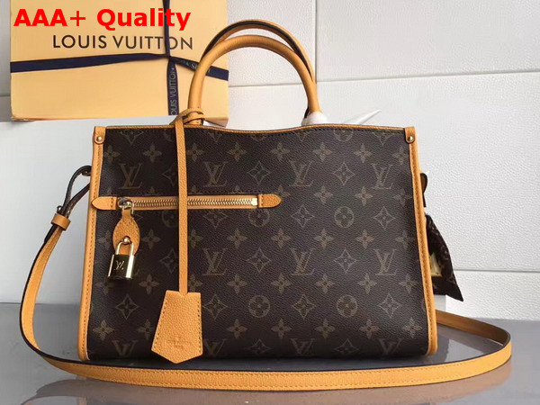 Louis Vuitton Popincourt PM Monogram Canvas and Natural Leather Trim Safran Imperial Replica