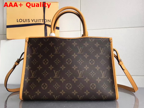 Louis Vuitton Popincourt PM Monogram Canvas and Natural Leather Trim Safran Imperial Replica