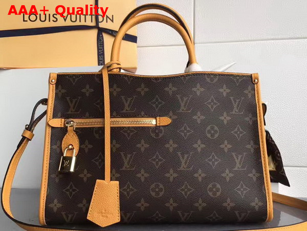 Louis Vuitton Popincourt PM Monogram Canvas and Natural Leather Trim Safran Imperial Replica