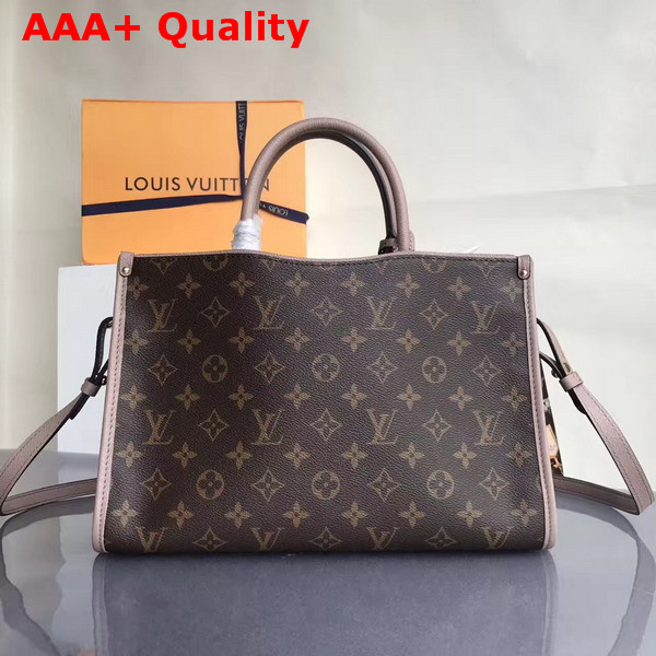 Louis Vuitton Popincourt PM Monogram Canvas and Natural Leather Trim Taupe Glace M43463 Replica