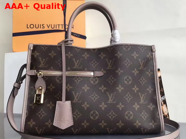 Louis Vuitton Popincourt PM Monogram Canvas and Natural Leather Trim Taupe Glace M43463 Replica