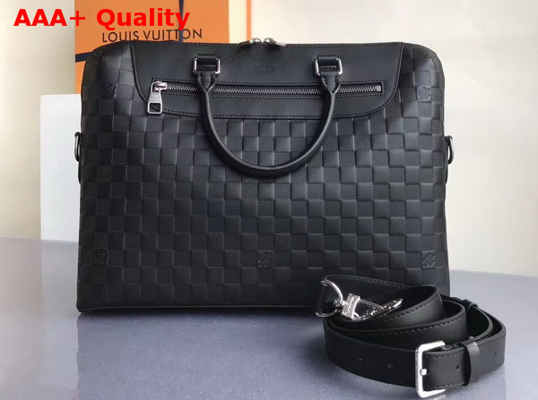 Louis Vuitton Porte Documents Jour Damier Cowhide Leather Replica