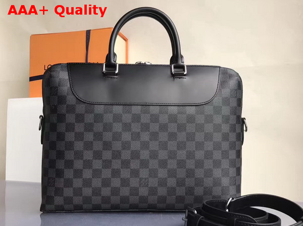 Louis Vuitton Porte Documents Jour Damier Graphite Canvas N48260 Replica