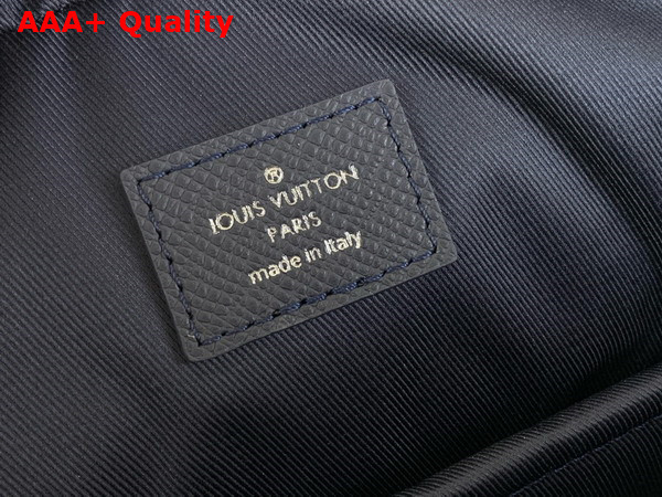 Louis Vuitton Porte Documents Voyage GM Midnight Blue Taiga Cowhide Leather Replica