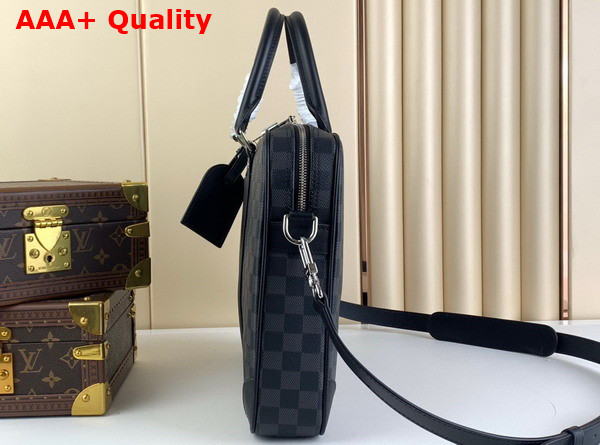 Louis Vuitton Porte Documents Voyage PM Damier Graphite Coated Canvas N40445 Replica