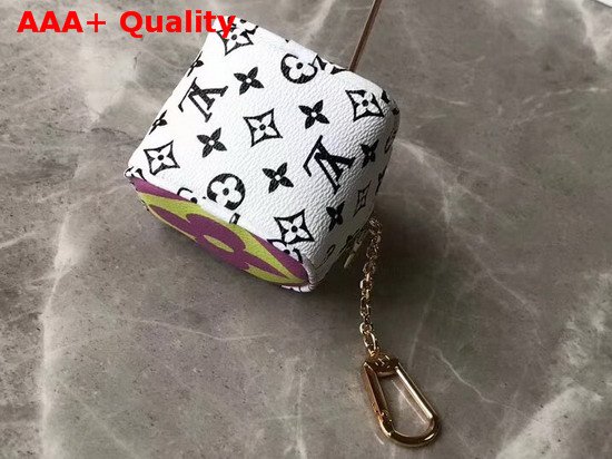 Louis Vuitton Porte Monnaie Cube Coin Purse Pink and Lila Monogram Canvas M67669 Replica