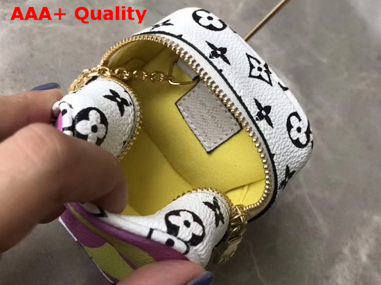 Louis Vuitton Porte Monnaie Cube Coin Purse Pink and Lila Monogram Canvas M67669 Replica