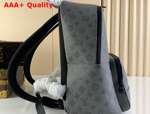 Louis Vuitton Racer Backpack Anthracite Gray Monogram Shadow Calf Leather M46105 Replica